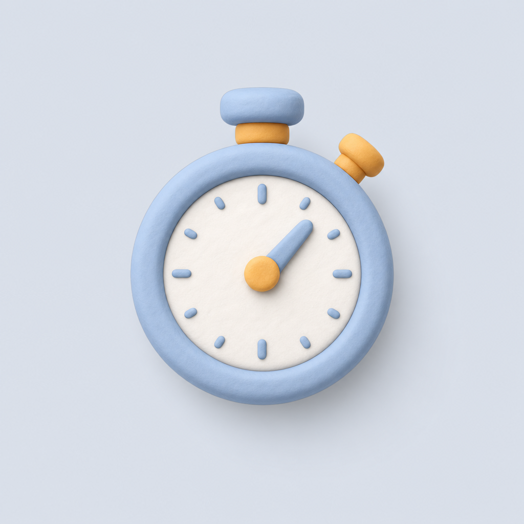 Clay stopwatch icon